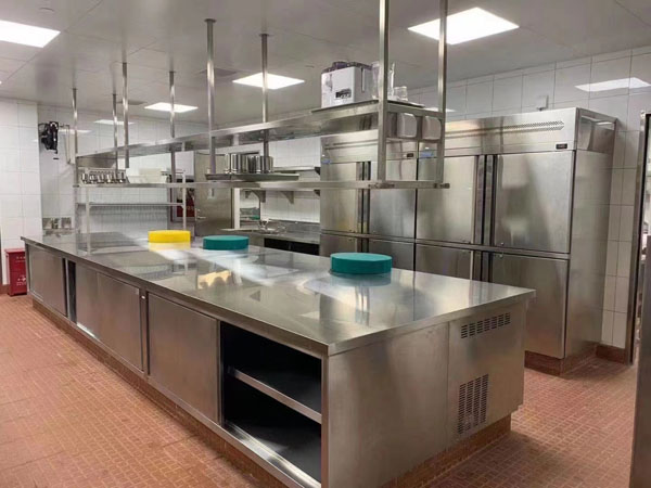 某企業職工餐廳廚房設備施工展示