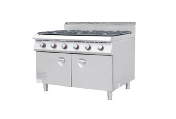 燃氣六頭煲仔爐連柜座-JBX002